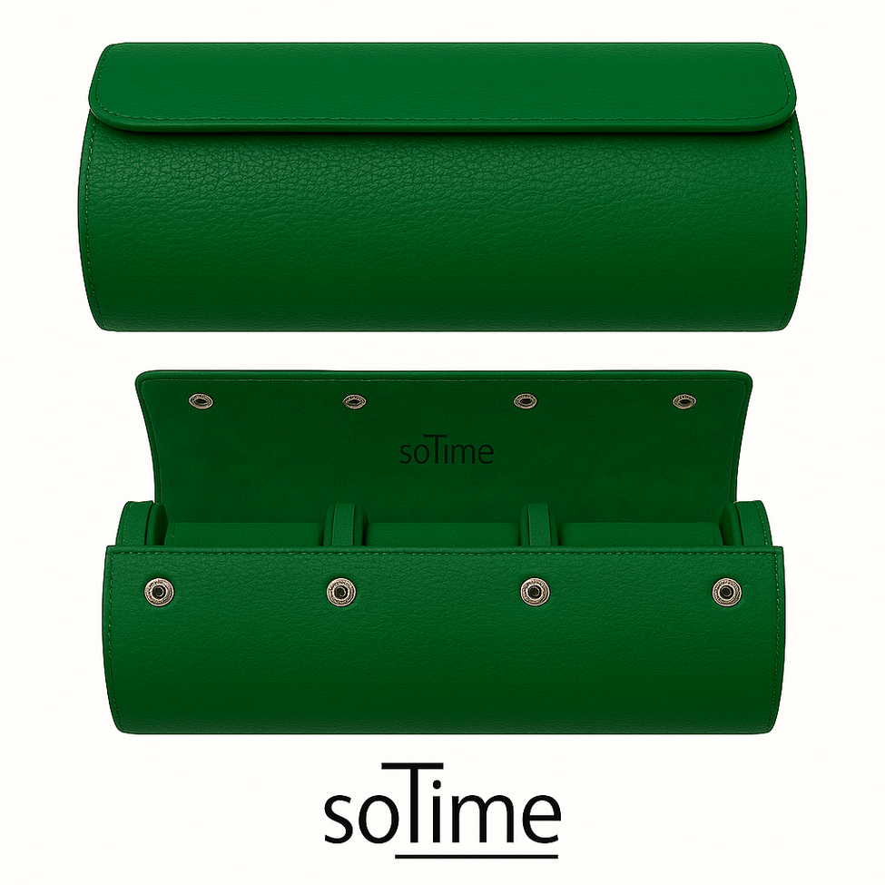 L’Étui Vert Émeraude So TIME – L’élégance nomade au service de votre passion horlogère