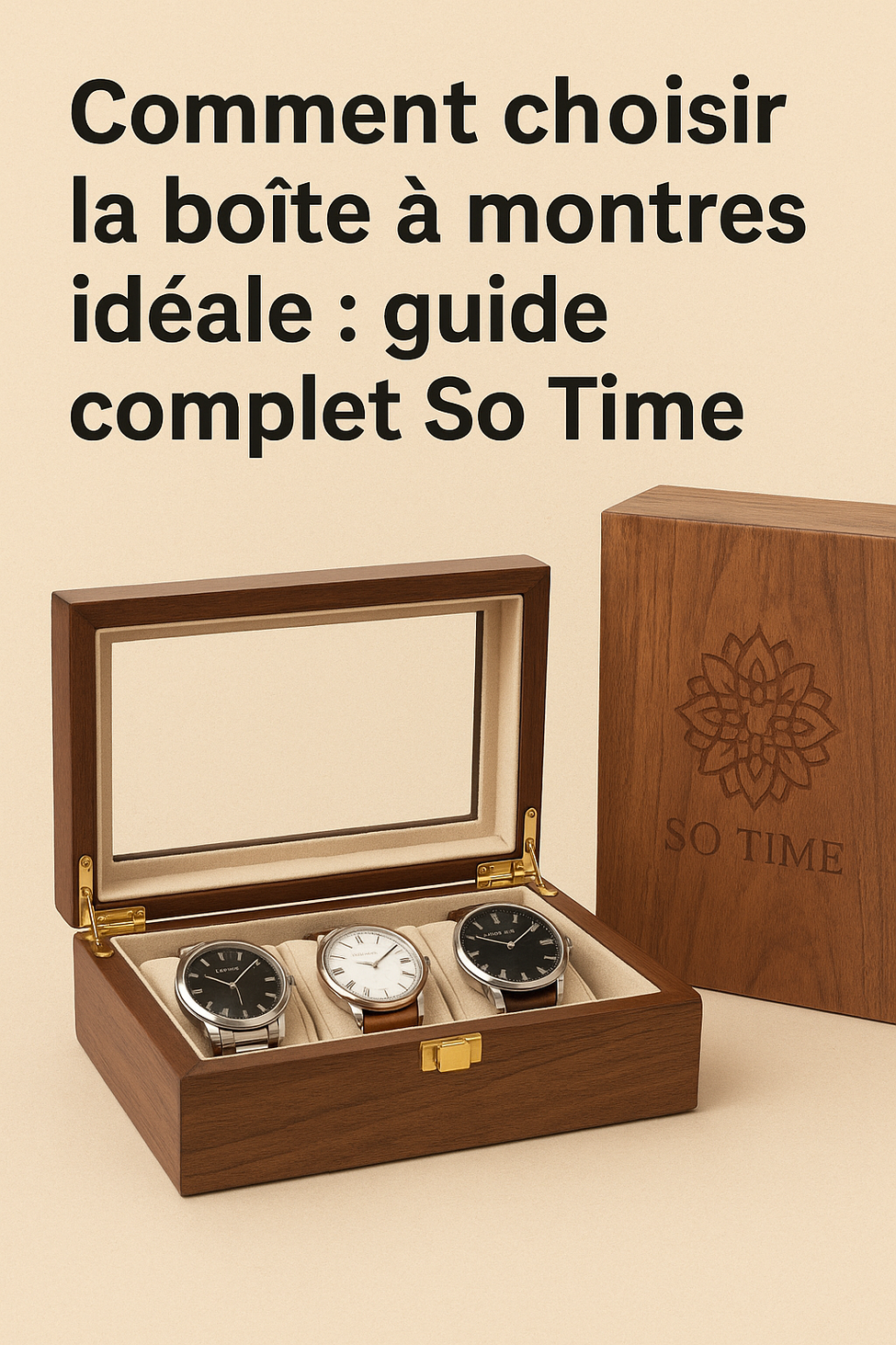 Comment choisir la boîte à montres idéale : guide complet So Time